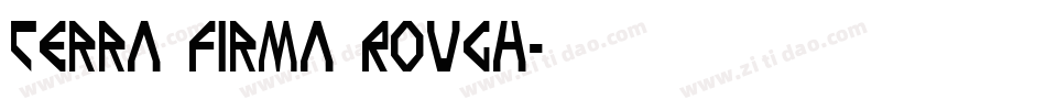 Terra Firma Rough字体转换